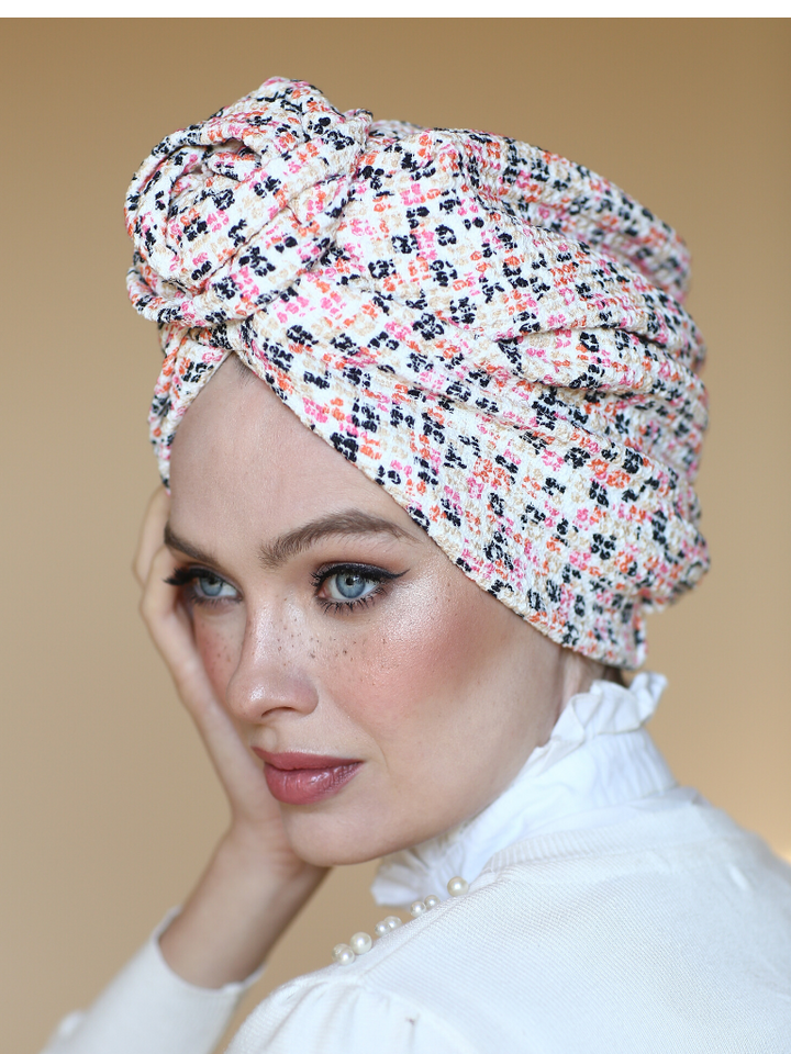 knitted turban