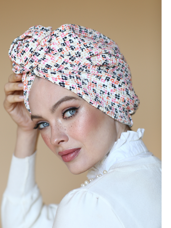 knitted turban