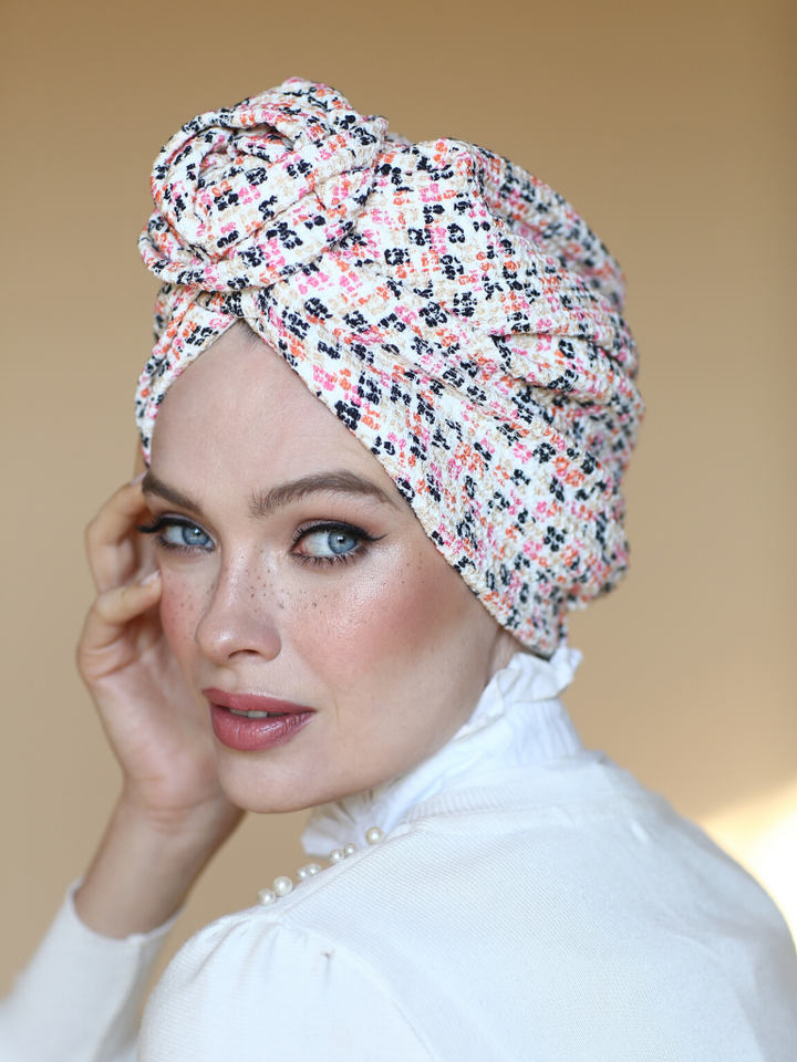 knitted turban