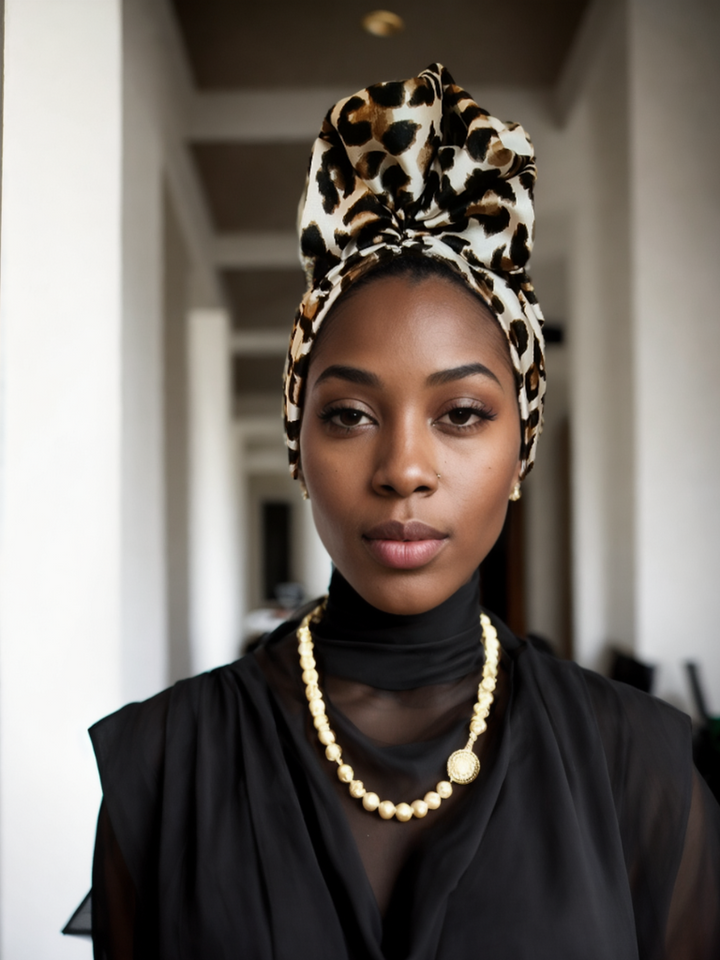 Leopard Headwrap Turban