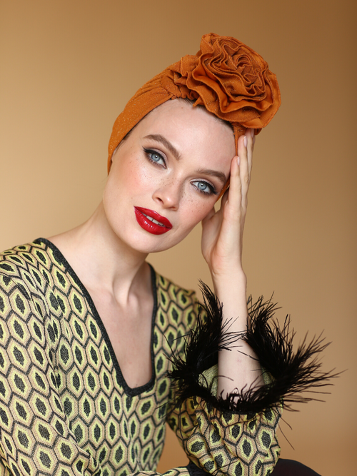 Mustard flower turban