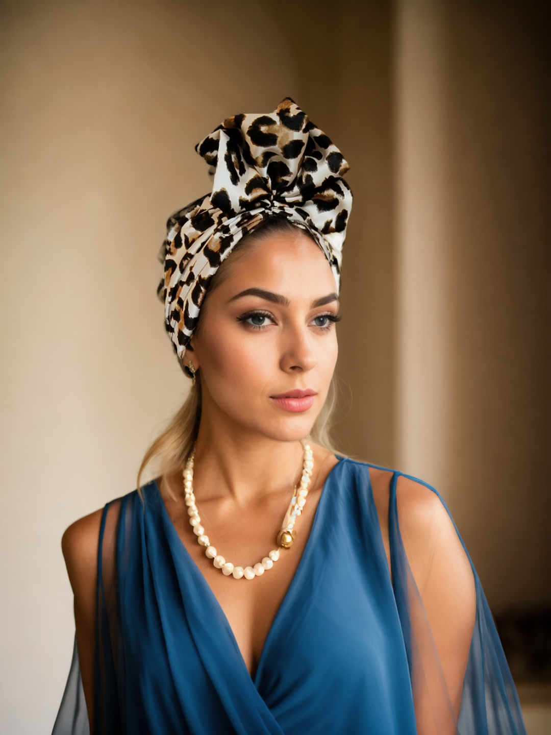 Leopard Headwrap Turban