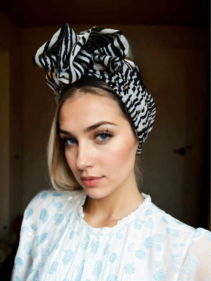 Zebra Pattern Turban