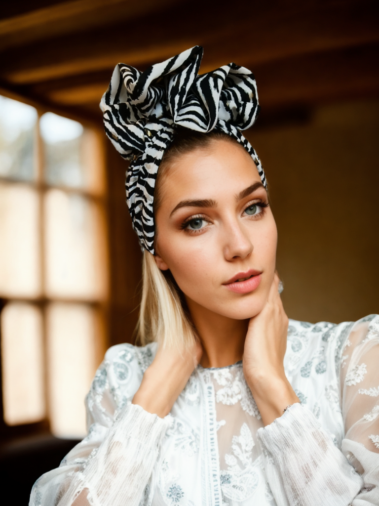 Zebra Pattern Turban