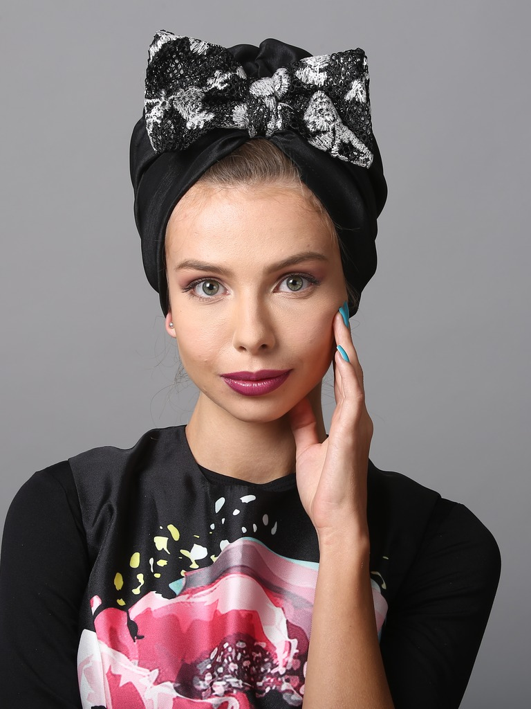 Sequin Turban bow