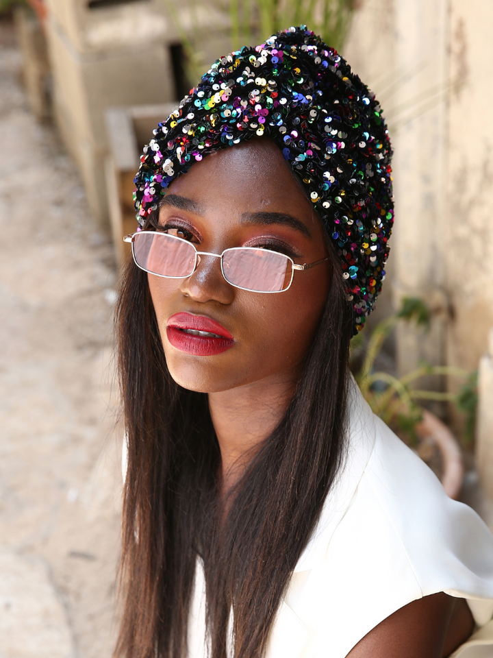 Twist Sequin Turban