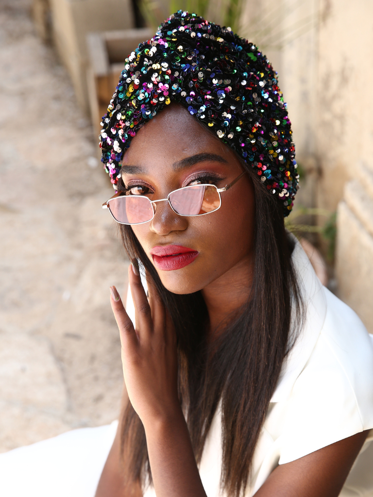 Twist Sequin Turban