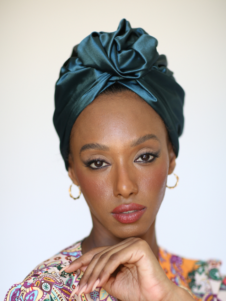 Shiny Flower turban