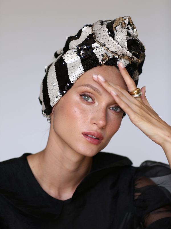 Chic Sequin Turban Magic