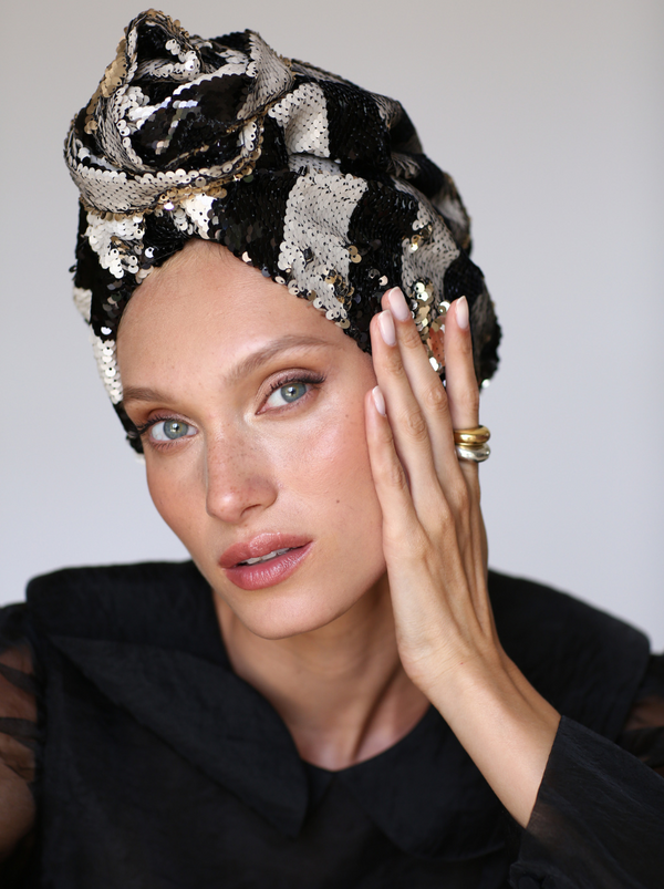 Chic Sequin Turban Magic